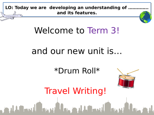 Year 7 - Travel Writing Scheme of Work