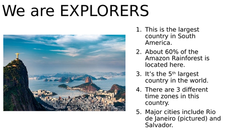 EXPLORERS - GEOGRAPHY STARTER KS1/KS2
