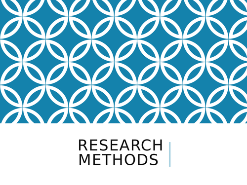 research-methods-teaching-resources