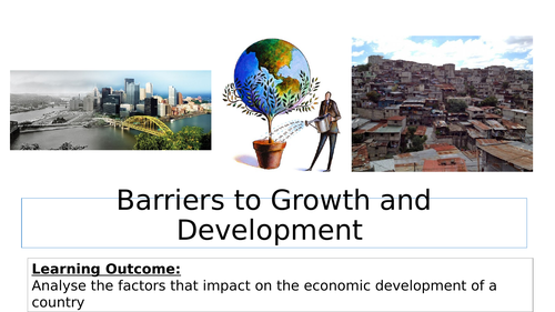Barriers to growth and development