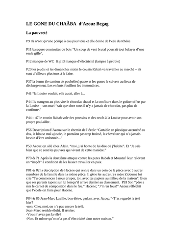 Le Gone du Chaaba Azouz Begag list of quotes on poverty