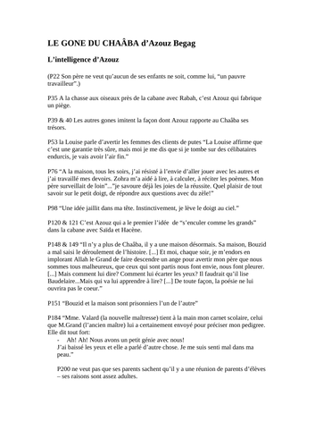 Le Gone du Chaaba Azouz Begag list of quotes on intelligence