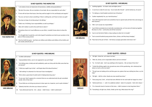 An Inspector Calls- Key Quotes