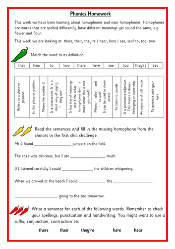 Year 2 Term 3B Spelling/ Phonics Homework