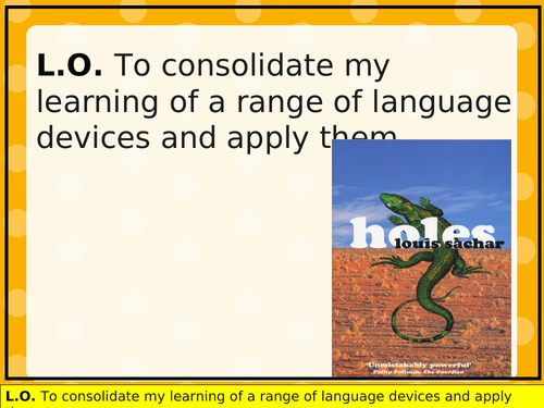 Outstanding language devices lesson