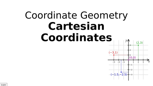 Intro to Cartesian coordinates - drawing axes