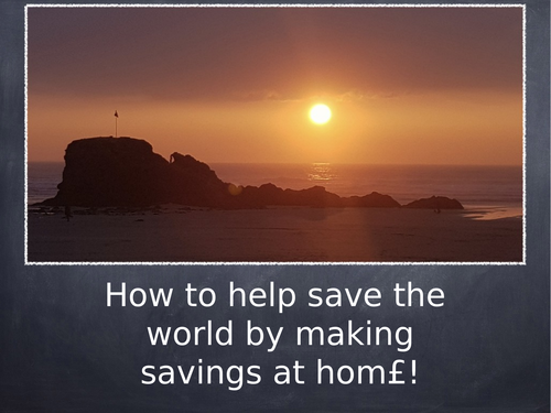 How to save the planet and save money at home