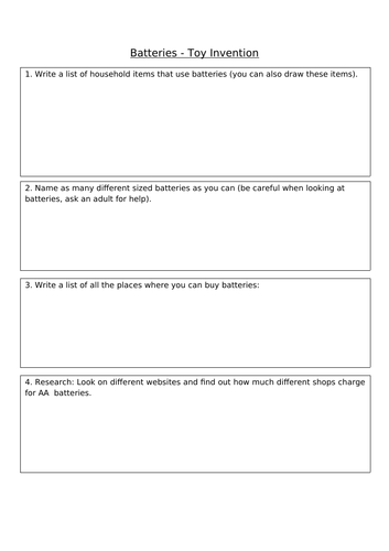 Inventions - batteries