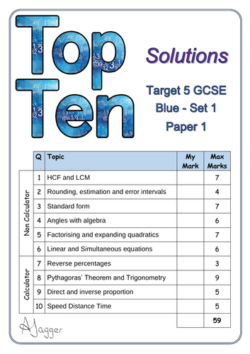 Top ten tests - Target 5