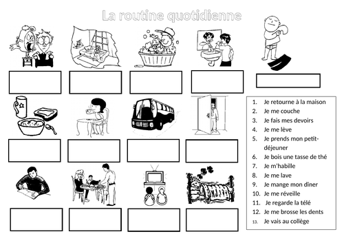 La maison FLE worksheet