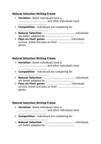 Two lessons on Evolution and Natural Selection