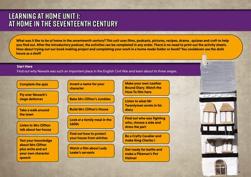 At Home in the 17th Century (British Civil Wars)