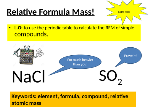 Edexcel calculating relative formula mass extra help