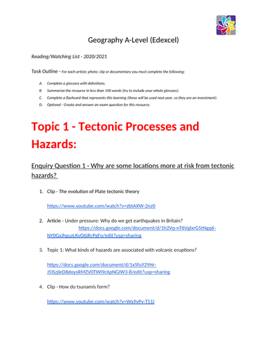 Reading List Geography