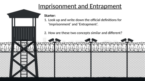 NONFICTION THEME Imprisonment and Entrapment NON CURRICULUM /EXAM BOARD SPECIFIC