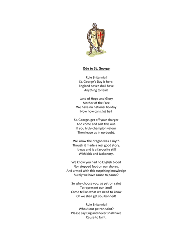 St. George's Day Poem