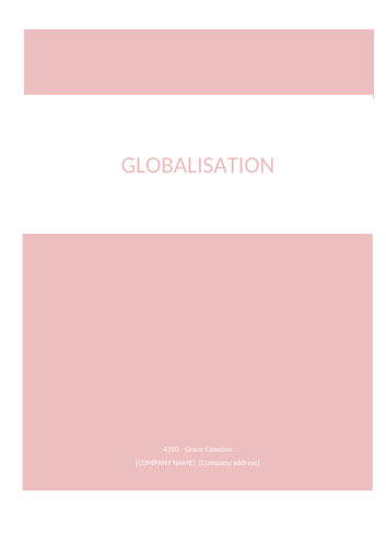 A’level OCR paper 1 sociology, globalisation