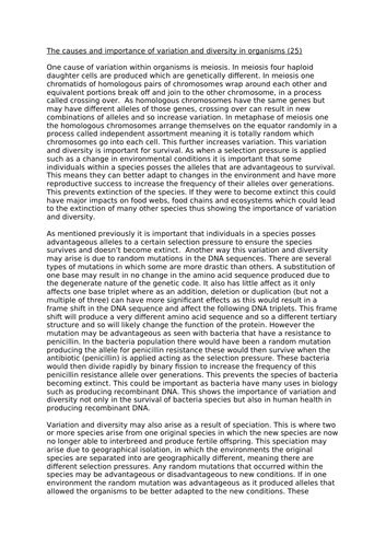 essay about importance of biology