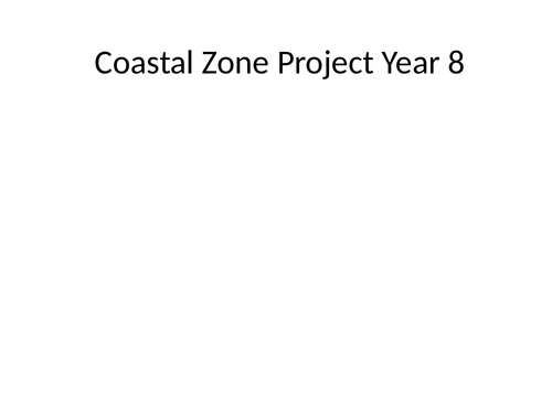 Coastal Zone Project KS3