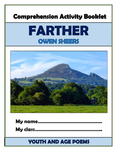 Farther - Owen Sheers - Comprehension Activities Booklet!