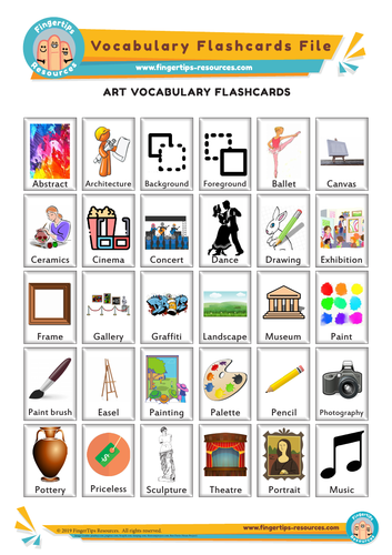 art-vocabulary-flashcards-teaching-resources