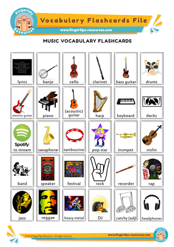 Music Vocabulary Flashcards