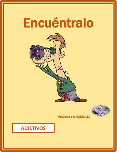 Adjetivos (Spanish Adjectives) Contrarios Find it Worksheet