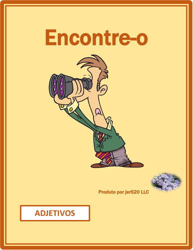 Adjetivos (Portuguese Adjectives) Opostos Find it Worksheet