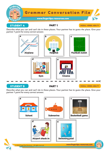 Conversation with outlet modal verbs