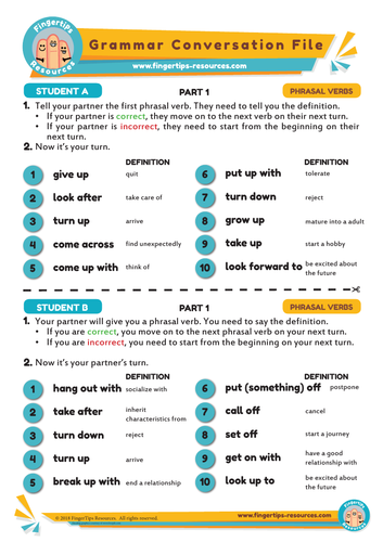 Phrasal verbs in 2025 conversation course pdf