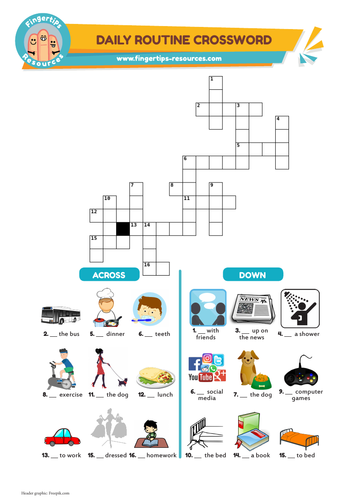 Daily Routines, ESL Worksheet For Beginners