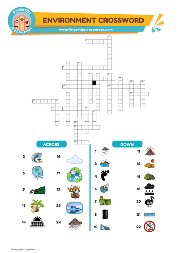 Environment Vocabulary Crossword | Teaching Resources