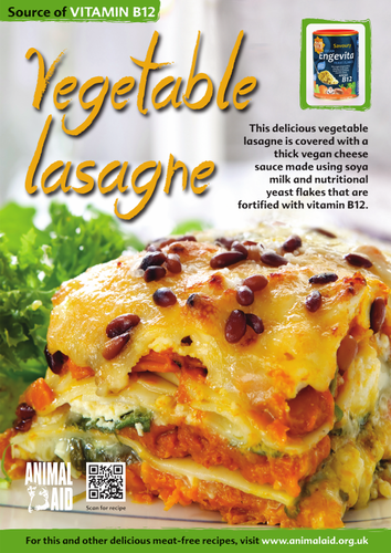 Good Food Ideas poster: Vegetable lasagne