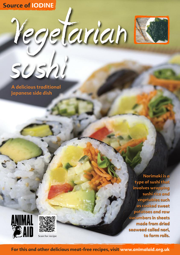 Good Food Ideas poster: Vegetarian sushi