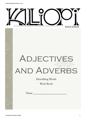 Adjectives and Adverbs Workbook