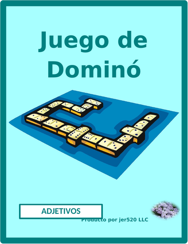 Adjetivos (Spanish Adjectives) Dominoes
