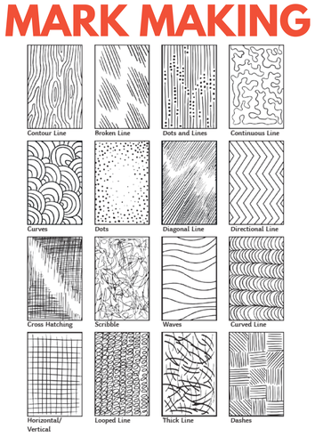 Mark Making - Formal Element Line