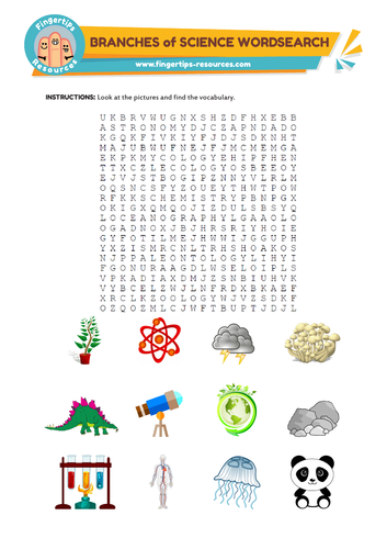 Branches of science Word Search
