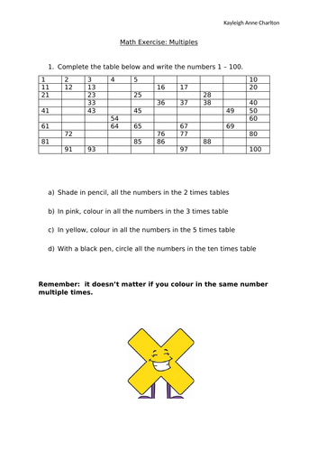 primary-math-multiples-teaching-resources