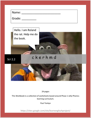 set 2 (ckehrmd) phonics