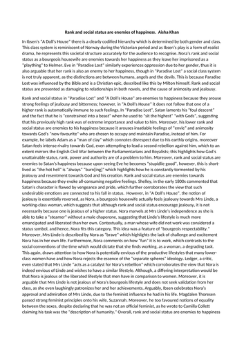 ≡Essays on Paradise Lost. Free Examples of Research Paper Topics, Titles GradesFixer
