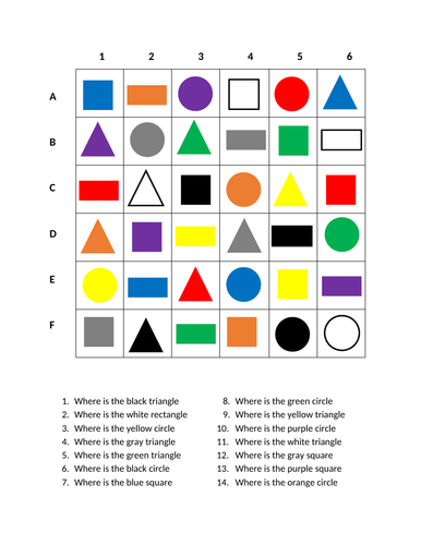 Shapes In English