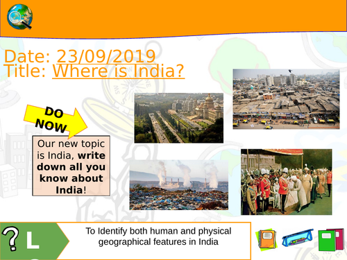 KS3 L1 - Where is India?
