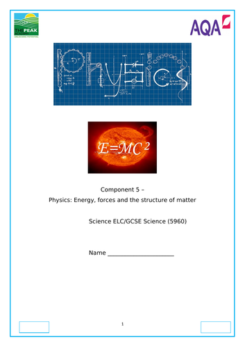 AQA ELC Physics  Booklet