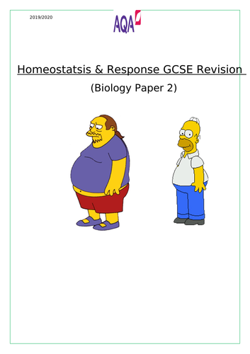 AQA  GCSE  Biology Booklet