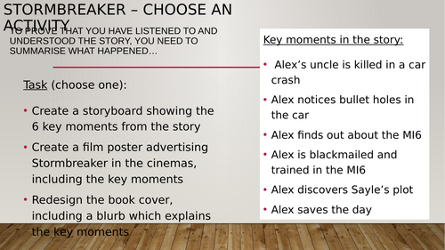 Stormbreaker Activities