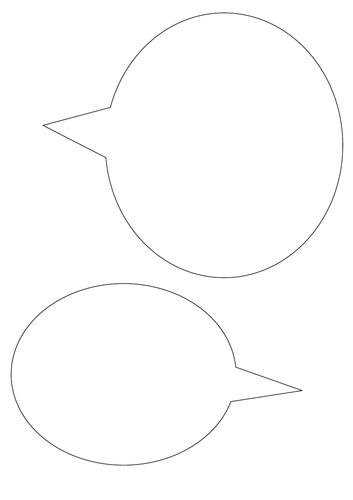 Speech bubble template