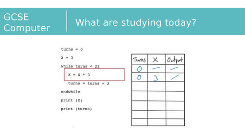 2.1.4 Trace Tables - OCR Computer Science GCSE (J277)