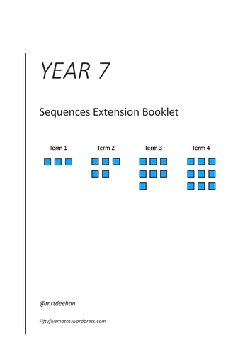 WRM Year 7 Sequences Extension Booklet