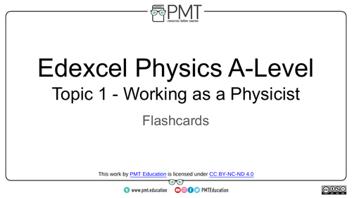 Edexcel A-level Physics Flashcards